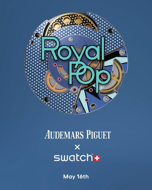 Introducing Audemars Piguet x Swatch, a disruptive collaboration that fuses joyful boldness and positive provocation with the art of haute horlogerie. Stay tuned! #RoyalPop https://t.co/FuAWwOjGxl 