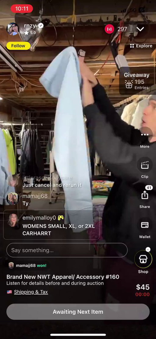 This guy makes $130k/month live-selling $8 used shirts on an app.

He lost a $30m real estate portfolio in the crypto crash. Now he's back. 

He buys pallets of unsellable retail inventory for $.50/unit. Sells them in 15-second auctions. Mostly by himself.

His Achilles? Impulsivity.

His superpower? Zero pride. He works harder than anyone I've ever met.

He used to sell everything on eBay. Then he discovered live selling. Now eBay is only 30% of his business and shrinking. He's growing 20% month-over-month.

His biggest competitors? Asian women running the same playbook.

He's a jacked 30-something CrossFit competitor. He's made and lost millions several times. He'll likely do it again.

What should you take from this?

1. Do whatever it takes to provide for your family.

2. There's a zillion ways to get rich.

3. Learn to sell and you'll never go hungry, even if you make stupid decisions.