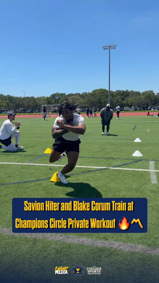 Savion Hiter 🤝 Blake Corum

@5starsavi and @blake_corum ran through some RB drills at the @ChampCircleUofM Private Workout Experience 🙌〽️ 
