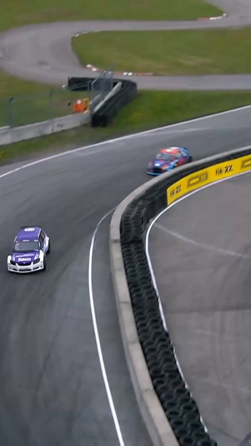 HUGE COLLISION 😱

Rosrud and Dufas collide into the final corner, defending their positions and dramatically collide during the RX3 Semi Finals!

Both drivers are OK👌

#FIARallycross #EuroRX 