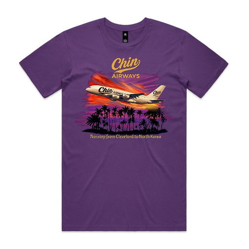 CHIN AIRWAYS LIMITED EDITION TEE

Available now:

https://homeby3.shop/products/chin-airways-tee?variant=47910542016724 