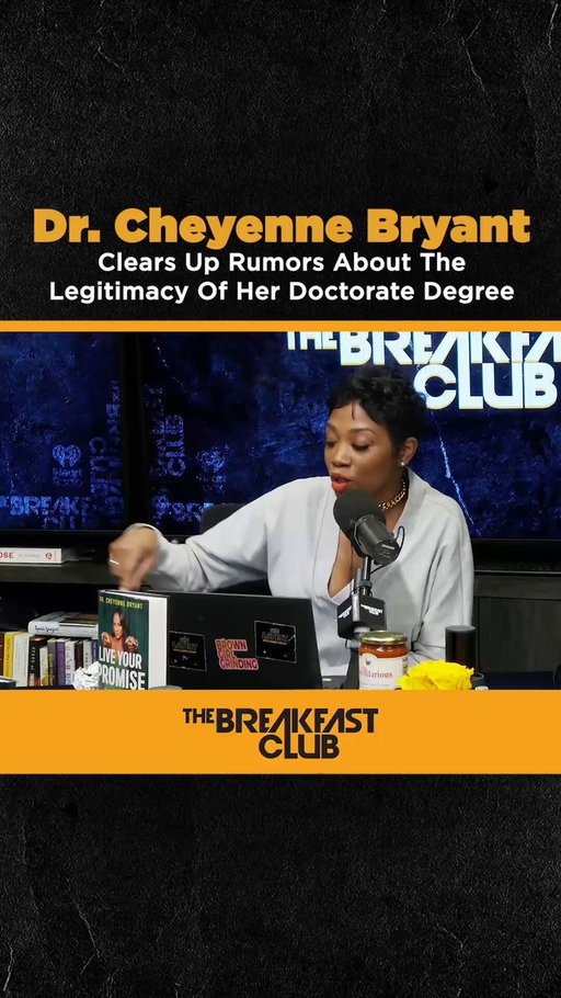 🚨 Dr. Cheyenne Bryant came through to promote her new book 📕 'Live Your Promise' ✨ and clears the air about the rumors surrounding the legitimacy of her doctorate 🎓 degree. Tap into the full interview on @netflix. 