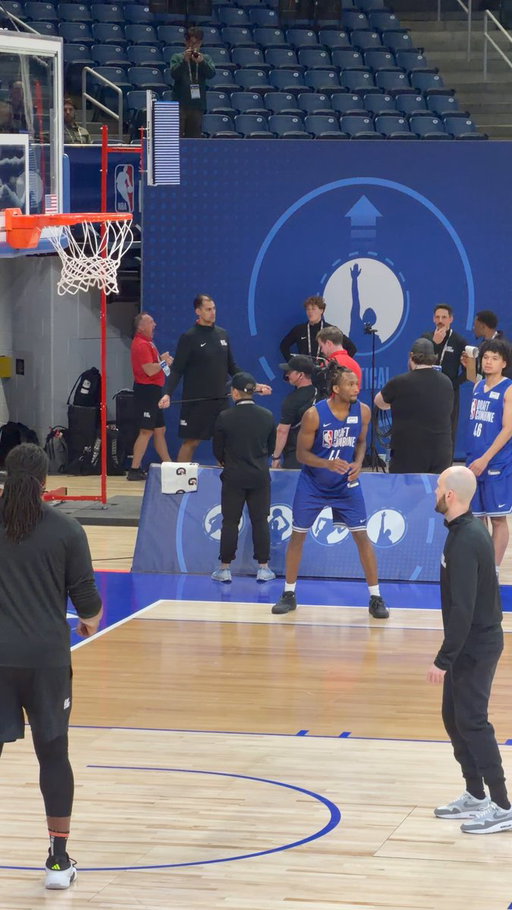 Darryn Peterson went 19-25 in the spot-up shooting drill, one shy of Bennett Stirtz’s top spot. Such an effortlessly elite shooter: 