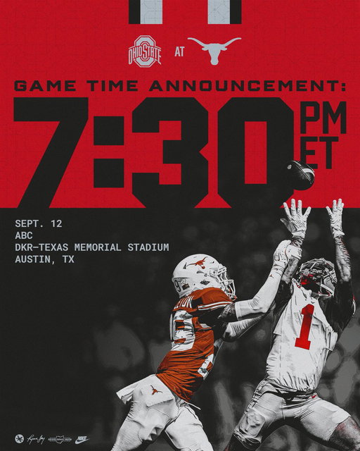 Time is set for Texas ⏰ 