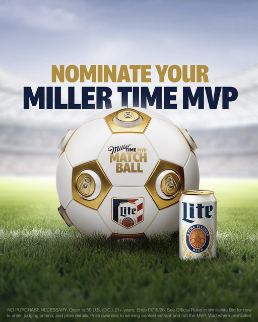 Not all MVPs play on the pitch.
 
Drop a comment to nominate the MVP of your crew and how they make game day unforgettable. You could win a Miller Time MVP Matchball; the first-ever soccer ball made for a 12-pack of Miller Lite. Because, for the MVP’s, Miller Time is on U.S. 