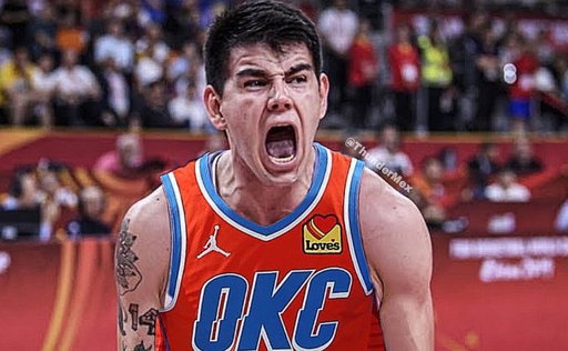 Oh you’re a real Thunder fan? Who’s this? 