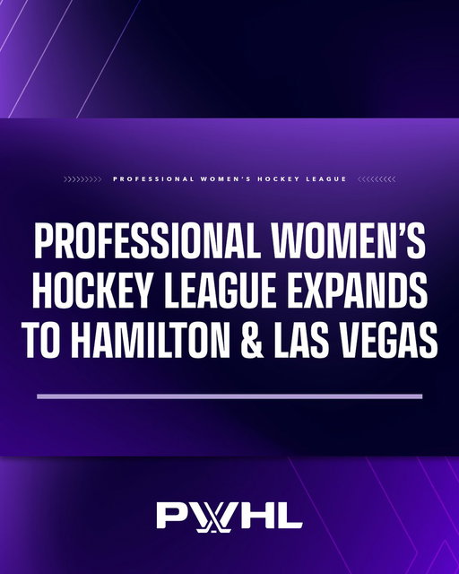 WE’RE NOT DONE YET! 🎉​
​
The PWHL is expanding to Hamilton, ON and Las Vegas, NV!​
➡️ https://t.co/I3OHhhyQ3m​
➡️ http://pwhllasvegas.com/ 