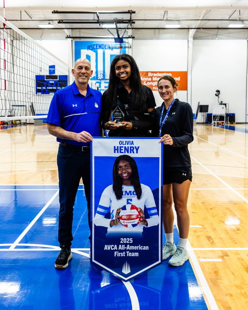A milestone moment 👏

Olivia Henry was recognized with her 2025 AVCA First Team All-American award and banner after being named one of the nation’s top volleyball student-athletes. The Penn State commit continues to raise the bar through elite performance and leadership! 
