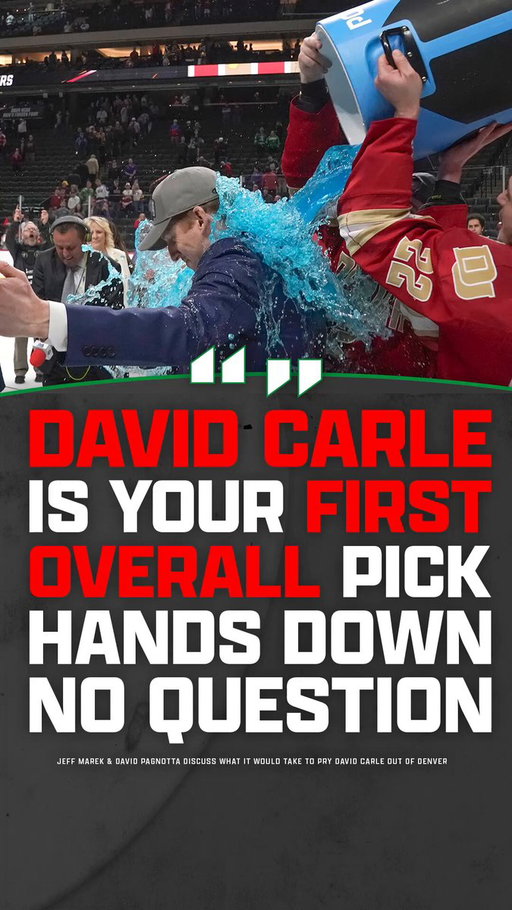 "David Carle is your first overall pick. Hands down, no question"  

@JeffMarek &amp; @TheFourthPeriod discuss what it would take for the Maple Leafs to pry David Carle out of Denver.

#TheSheet #LeafsForever 