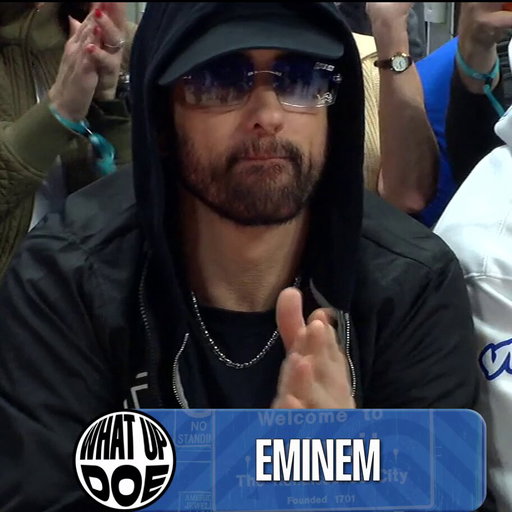 Look who's in the house for Game 5....

@Eminem! 