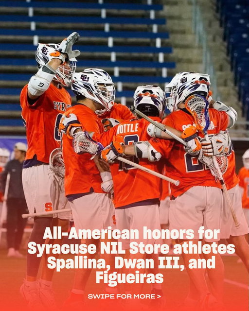 Nothing but the best in Orange🍊

Joey Spallina (1st team), Billy Dwan III and Riley Figueiras (HM) received All-American recognition following impressive Senior seasons for the Orange. 

#nilstore #syracuselacrosse #orangenation 