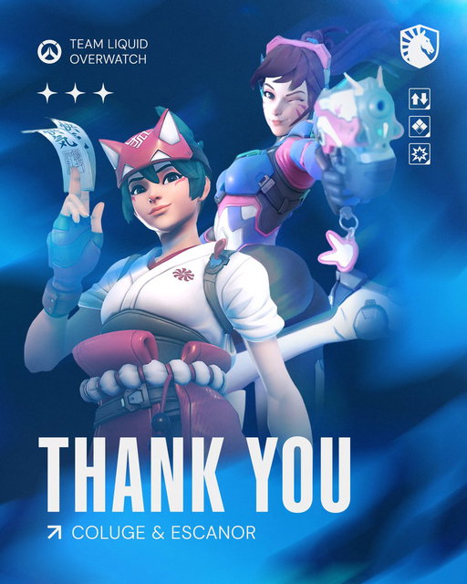 We’re saying goodbye to @EscanorOw and @CucumberColuge today. 

We want to thank both these excellent players and people for their help through a very challenging first stage of OWCS. 

We wish them the very best of luck 💙 