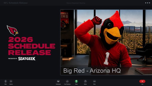 We asked Big Red to help announce the schedule... he may have taken the assignment too seriously

@SeatGeek | #RiseUpRedSea | https://t.co/HbDhqE36aY 