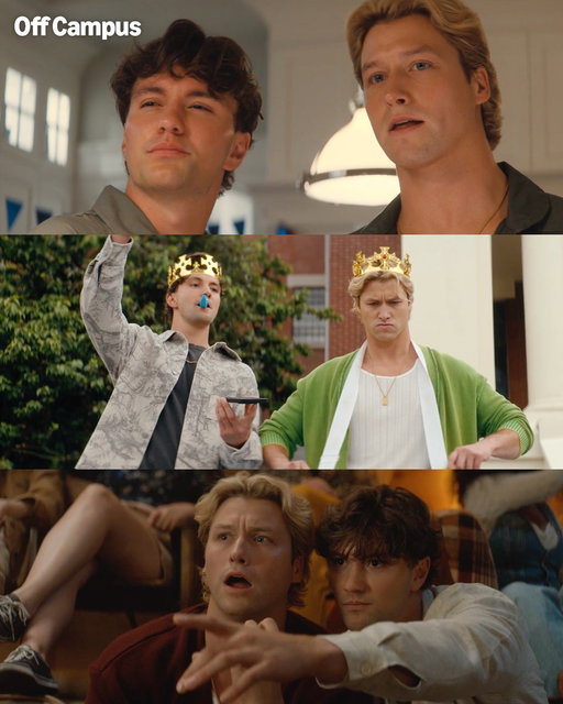 a proclamation: Beau Maxwell and Dean DiLaurentis are our fave dynamic duo #OffCampus 
