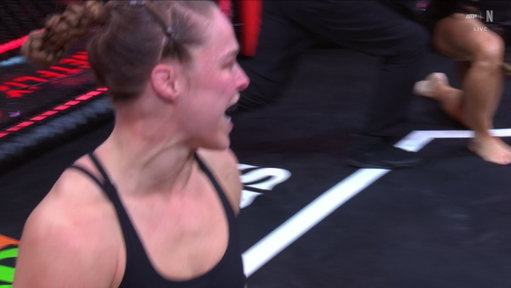 JUST LIKE THAT.

RONDA ROUSEY DEFEATS GINA CARANO VIA ARMBAR IN LESS THAN 20 SECONDS. #RouseyCarano 