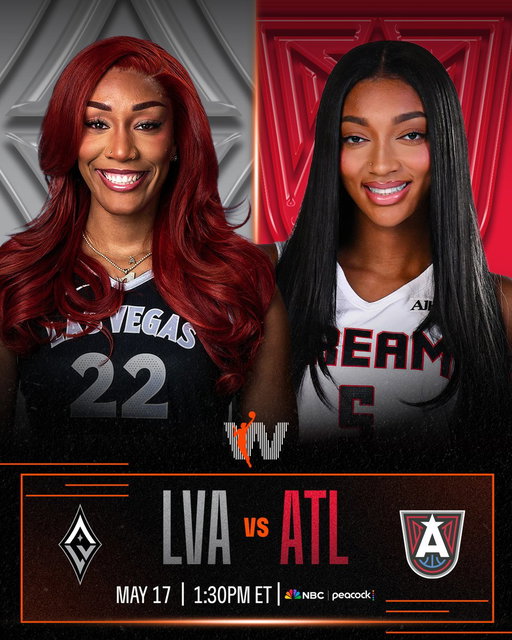 Do not disturb, the W is on today 😏

The @LVAces visit the @AtlantaDream for a must-watch matchup at 1:30pm/ET on NBC and Peacock. 

Then, the @seattlestorm face-off against the @IndianaFever at 6pm/ET on NBCSN and Peacock. 