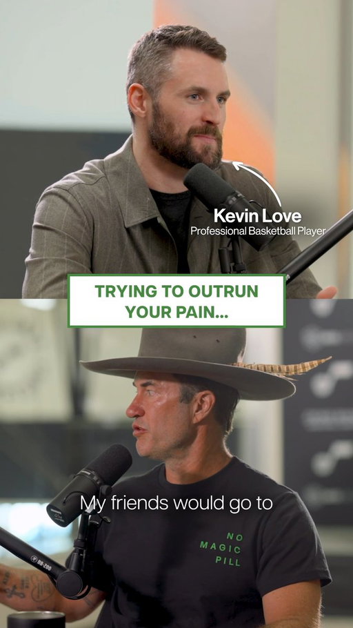 I numbed through tennis the same way Kevin Love numbed through basketball. My friends were at the movies on Friday night and I was at the park hitting against a wall until 10 o'clock at night. And somehow nobody thought that was a problem.

That is what Kevin and I unpacked in this episode of the No Magic Pill podcast. How the thing you love most can quietly become the thing you hide behind. For Kevin it was basketball. A safe haven where no matter what was going on at home, in his head, or in his relationships, he could step between those two lines and escape. A champion, a gold medalist, and one of the most accomplished players of his generation who spent years using the game not just as a career but as a way to avoid everything he wasn't ready to face.

The passion and the crutch can be the exact same thing. That was true for me. It was true for Kevin. And I think it's true for a lot more people than we realize.

What do you reach for when you don't want to feel something?

The episode is live now. Click the link in the bio to listen. @kevinlove