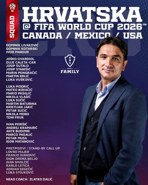 🟥⬜️ We are but few, yet brave and bold! 🟥⬜️

🥁 Here is #Croatia preliminary squad for the upcoming @FIFAWorldCup! 🇭🇷🌎🔥

#HrabarBroj #Family #WorldCup #Vatreni❤️‍🔥 