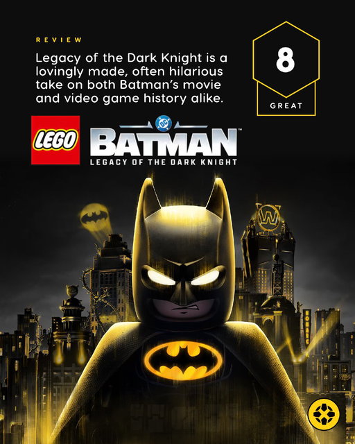 Lego Batman: Legacy of the Dark Knight might not tell a story that will sit alongside Batman’s best overall, but it delivers a fantastic plastic parody of his greatest hits.

Our review: https://t.co/4ui527Xbi4 