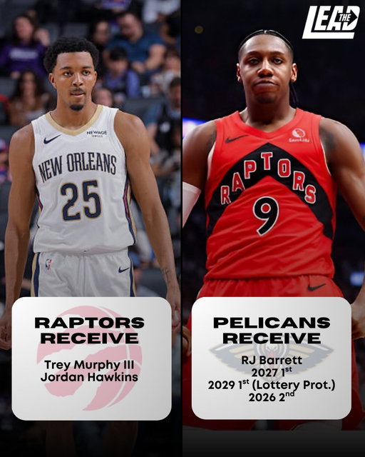 🚨 MOCK TRADE MONDAY 🚨

A trade with @PelicansLead that sees us send out both RJ and multiple picks!

Thoughts? 🤔

#WeTheNorth 