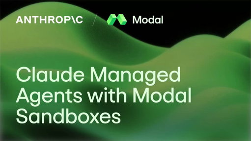 Modal is proud to now support @claudeai Managed Agents with Modal Sandboxes. 