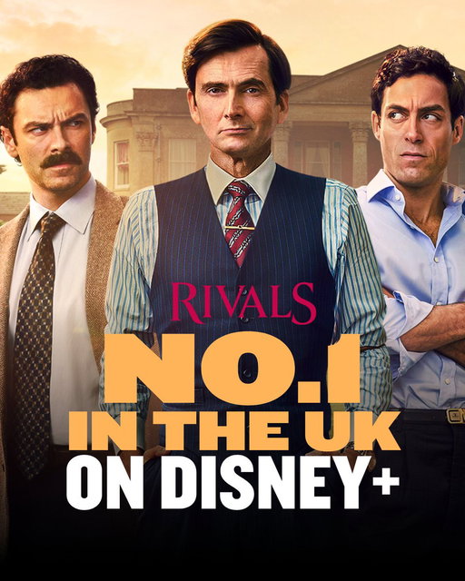 Power plays, parties and plenty of drama 👀 Rivals S2 has taken the No.1 spot on Disney+ 👠

Produced by Happy Prince, part of ITV Studios 