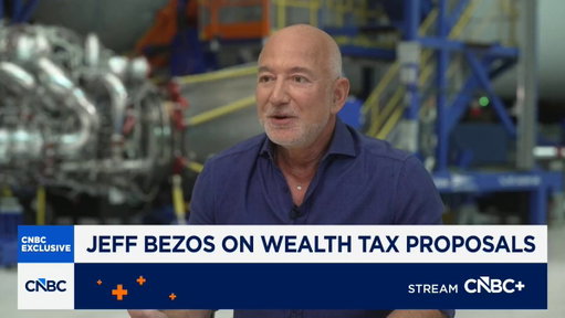 Jeff Bezos says taxes for lower salary workers are too high: "It's kind of absurd that we're doing this ... We shouldn't be asking this nurse in Queens to send money to Washington." 