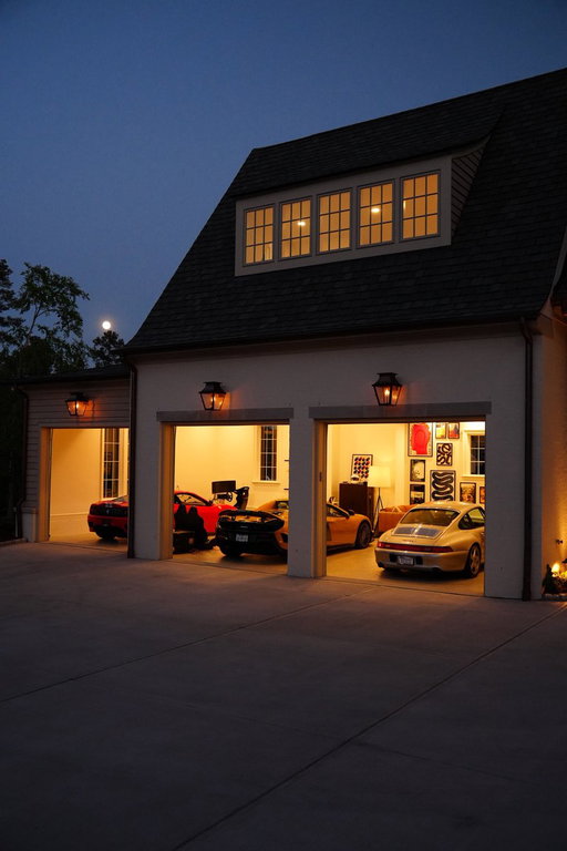 Inside my garage studio:

I always wanted a workspace surrounded by cars. I have a beautiful home office, but I choose to be in here working and tinkering most days. 

It’s always a bit messy, but that’s kind of the point. It’s my place to be creative. 