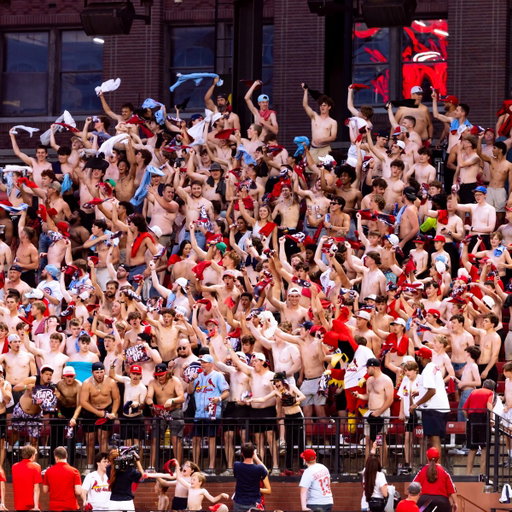 Want to join the movement? 🚫👕

Starting tonight, the upper right field bleachers at Busch Stadium will become a dedicated high-energy fan section, inspired by the Tarps Off atmosphere fans have brought to the ballpark.

Any fan in the ballpark, regardless of seat location, can join the fun. Shirts optional 😉