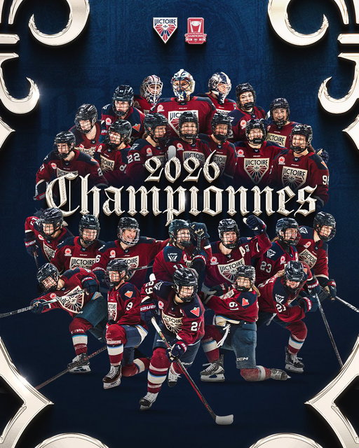 LA VICTOIRE DE MONTRÉAL SONT LES CHAMPIONNES DE LA COUPE WALTER 2026 DE LA LPHF 🏆
 
THE MONTRÉAL VICTOIRE ARE YOUR 2026 PWHL WALTER CUP CHAMPIONS! 