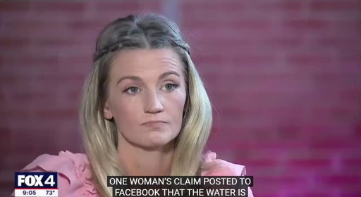 A woman in Texas was arrested after she made a Facebook post sounding the alarm about the water quality in her town.

The water in Trinidad, Texas, sometimes runs brown, but when Jennifer Combs posted about it, the cops came and took her to jail.

Video via @FOX4 