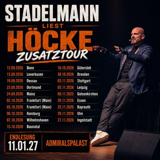 Noch könnt ihr sagen:
„Ich war dabei, bevor es verboten wurde.“
Bevor wieder irgendein Kulturkampf-Heini erklärt, warum Humor gefährlicher ist als Faschismus.

Jetzt Tickets sichern. Solange lachen noch legal ist.“
https://t.co/3IGoUQDj5j 