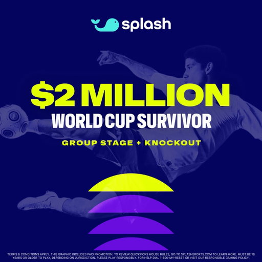 World Cup action starts NOW 🌍🏆

Choose your path on Splash: 🐋

💰 $2M World Cup Survivor

🔥 $1M High Stakes Survivor

Play one or both, however you want to sweat the World Cup, Splash has you covered ⚽️🐋 