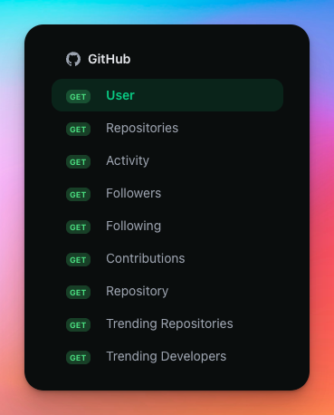 Github endpoints out now!
https://t.co/noVKNdoYNJ 
