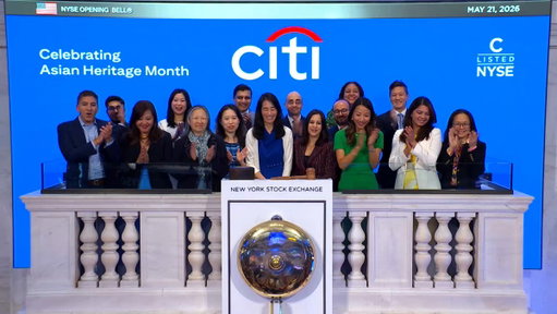 This morning, colleagues from @Citi’s Asian Heritage Network, alongside Mei Lin Kwan-Gett, Citi’s Head of Litigation and Regulatory Investigations, rang the Opening Bell at the @NYSE in celebration of Asian Heritage Month.

Video courtesy of NYSE 
