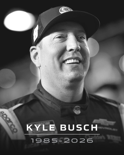 We are saddened and heartbroken to share the news of the passing of Kyle Busch, a two-time Cup champion and one of our sport's greatest and fiercest drivers. He was 41 years old.

We extend our deepest condolences to the Busch family, Richard Childress Racing and the entire motorsports community.