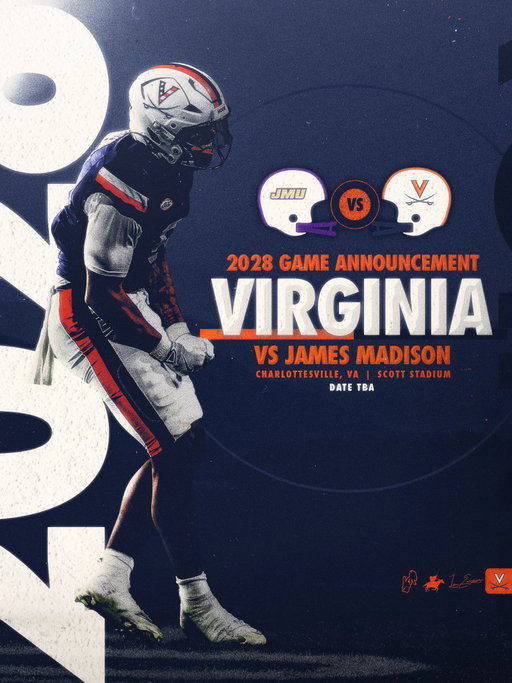 The in-state matchup continues

The Hoos will host James Madison in 2028.

#GoHoos🔶⚔️🔷 