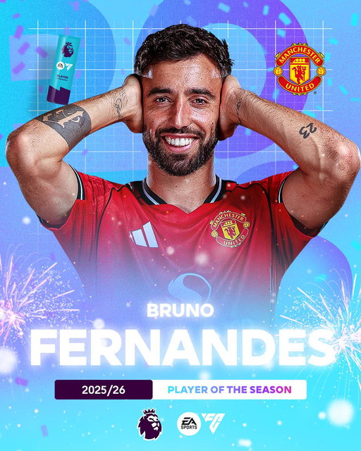 A season for the history books 📖

@manutd's Bruno Fernandes is @EASPORTSFC Player of the Season ❤️ 