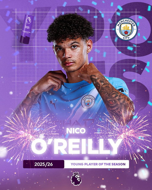 Introducing your Young Player of the Season...

@mancity's Nico O'Reilly 🎉 