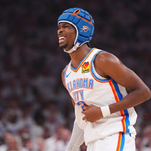 REPORT: SGA may wear a helmet in Game 4 to avoid getting CTE from hitting the ground when he falls 