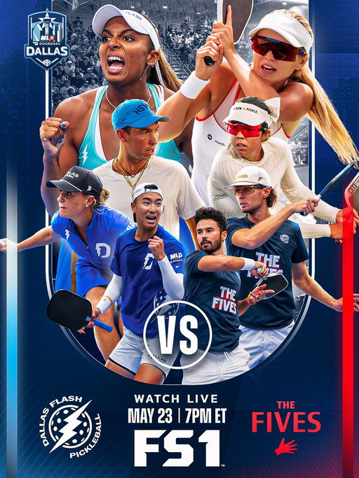 One of the most anticipated matches of #MLPDallas goes down tonight exclusively on @FS1

Don’t miss ‘The Johnson Family Reunion’ as Jorja Johnson faces off against her former team and teammates, including her brother JW Johnson.

⚡ @DallasFlashPB vs. 🖐️ @the5spickleball 
7 PM ET / 6 PM CT

#MLP2026 #pickleball