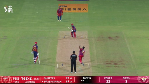 Yorker on point 🎯

Arjun Tendulkar denied earlier by a dropped catch but fetches his maiden #LSG wicket 👏

Updates ▶️ https://t.co/2ADKr4dqhi

#TATAIPL | #KhelBindaas | #LSGvPBKS | @LucknowIPL 