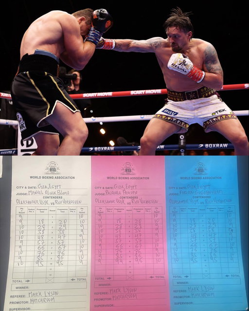 Scorecards at the time of the stoppage 👀 @DAZNBoxing @ringmagazine 