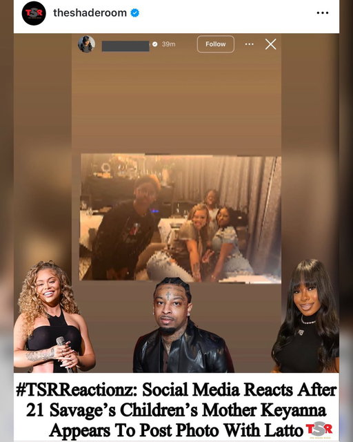“Big mama, five kids.”💁🏾‍♀️ Latto linked up with Keyanna Joseph, the mother of 21 Savage‘s children. ✍🏾:#TSRStaffJR 