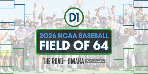 🔮LATEST D1 FIELD OF 64🔮

The very latest @d1baseball Field of 64 Projections, presented by @CWSOmaha, are OUT!

- Top 8 remains the same
- ONE new Top 16 host
- One stolen bid/team removed.

FULL FIELD: https://t.co/kq6WyUJsoQ 