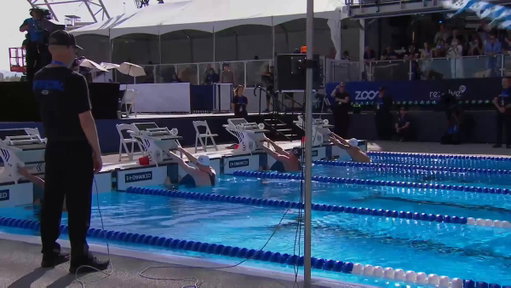 Congratulations to non-enhanced athlete, Hunter Armstrong, on taking 1st in the Men's 50m Backstroke. 
