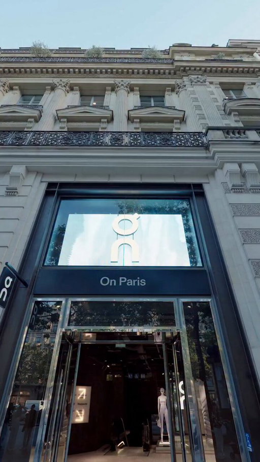 On (@on_running) taps Flavio Cobolli and Joao Fonseca for a Paris Champs-Elysees store takeover promoting its Tennis Collection. 