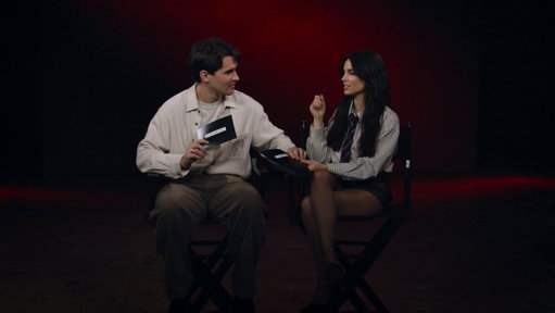 Speed dating with OBSESSION stars Inde Navarrette and Michael Johnston 🖤 