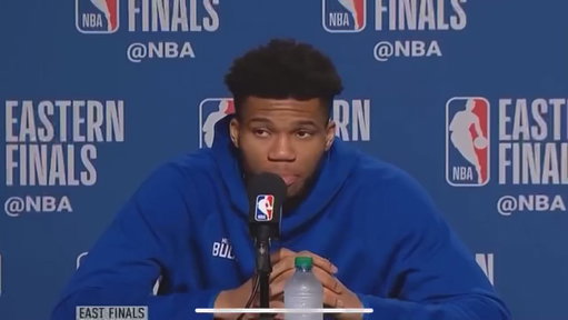 7 years ago today, Giannis walked out on Malika Andrews

 