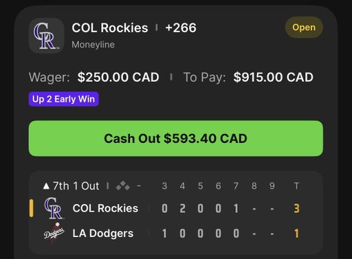 Damn. Should have cashed out when I had the chance! 